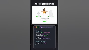 404 Page Not Found 🔧 | CSS Animation से बनाया ऐसा Page जो सबको Shock कर दे! 😱💻 #coding