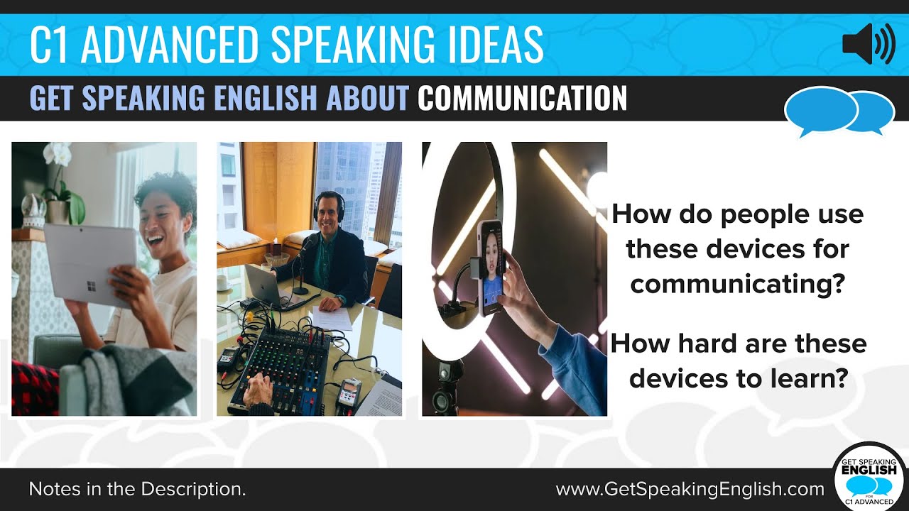 Get Speaking about Communication - Part 2 Speaking Task - CAE - YouTube