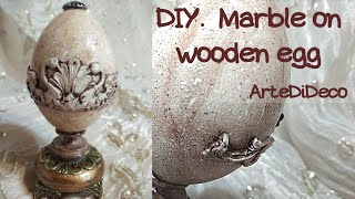 DIY:  Αυγό σαν μάρμαρο ! Egg like marble! ¡¡Huevo como mármol!  ArteDiDeco [CC]