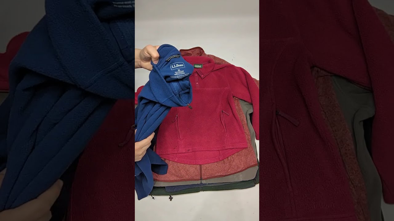 Recycle REI LL Bean & Cabelas Fleece Jackets D1106536-21 36 pcs 35 lbs Wholesale at Tiedemann Globe