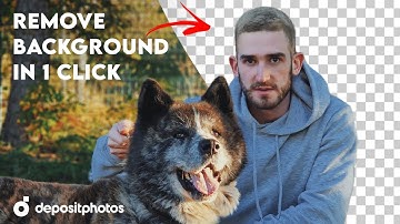 Remove Background in One click with @depositphotos