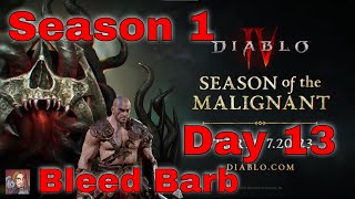 Diablo IV - Season 1 Day 13 ep 2 (Bleed Barb Leveling)