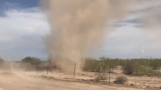 Wow! Watch as the winds kick up a massive dust devil in the desert Wealth