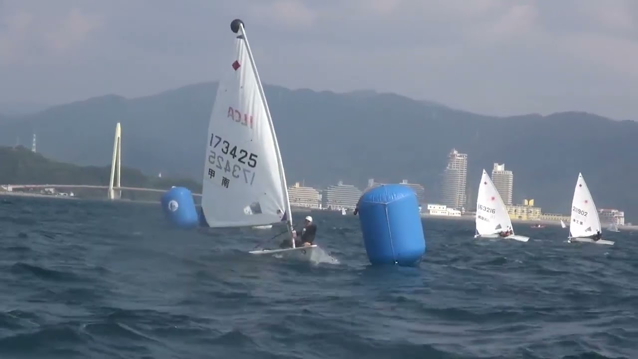 2022年IH ヨット 女子 レーザーラジアル級 Race6 - YouTube