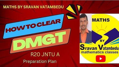 HOW TO CLEAR DMGT IN TELUGU Jntua r20 @VATAMBEDUSRAVANKUMAR