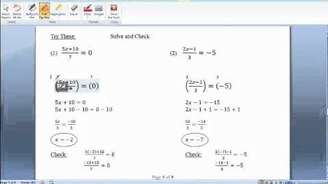 Learn Equations and Fractions College Entry MATH 090 Section 3.3