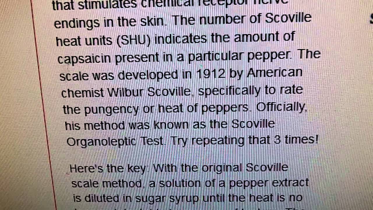 Hotness Pepper Chart 10/19/12 YouTube