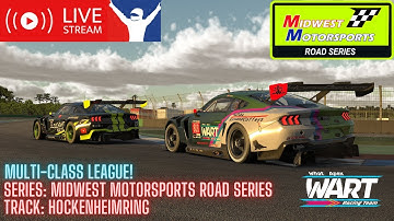 Multi-class race at Hockenheimring iRacing Midwest Motorsports League!