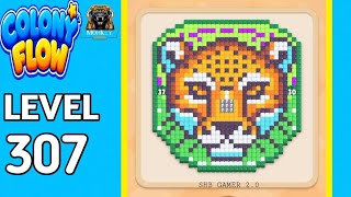 🐜 Colony flow hard level 307 solution and walkthrough for gameplay  screenshot 4