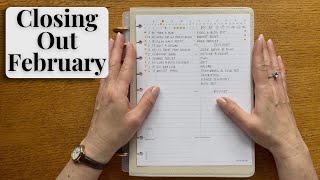 Closing Out February Tasks | Weekly Planner Reset