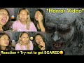 *HORROR VIDEO* REACTION + TRY NOT TO GET SCARED😱👻||FT. Sisters|| Laxmi Shrestha|