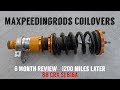 6 Month Budget Coilover Review - How Have They Held Up? MAXPEEDINGRODS REVIEW