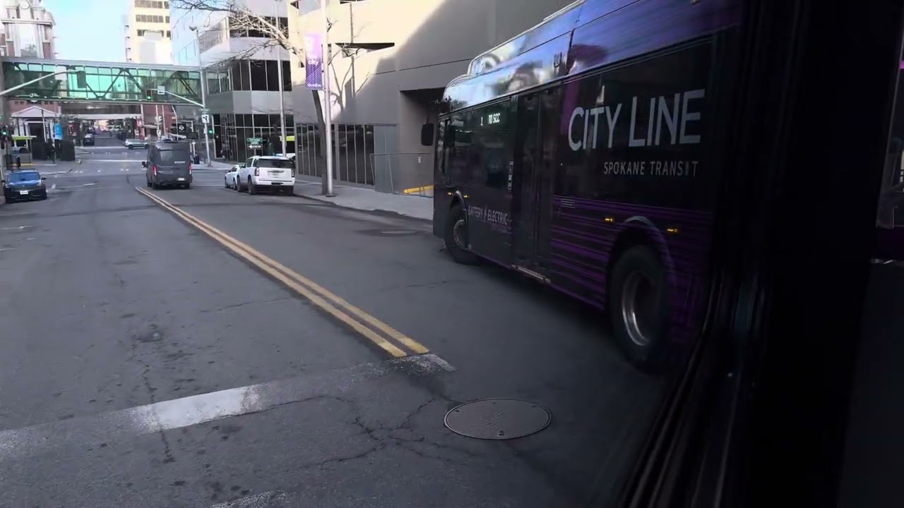 Spokane Transit CityLine New Flyer XE60 Full Ride (Browne’s Additon to SCC) 12/28/23