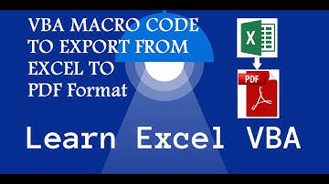 VBA Macro Code to Export from Excel to PDF Format