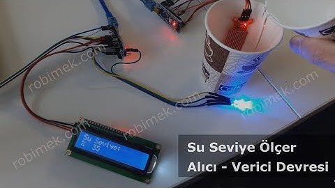 NRF24L01 ile LCD Ekranlı Kablosuz Su Seviye Ölçer