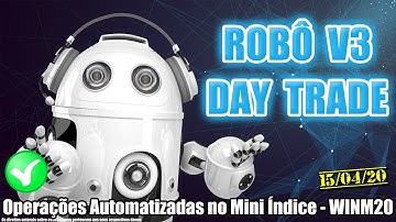 Robô Investidor Metatrader - Mini Indice V3 Day Trade - WINM20 - Pregão 15/04/2020