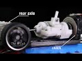 3D Printed - Mercedes rear suspension - Test with gearbox