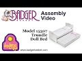 Assembly of 15307 Badger Basket White Rose Doll Bed With Trundle Assembly of 15307 Badger Basket White Rose Doll Bed With Trundle