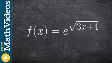 Derivatives of exponential and chain rule
