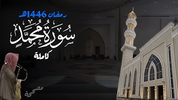 سورة محمد كاملة للشيخ د. أنس الميمان - رمضان 1446هـ