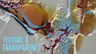 Fluid Art | Transparent BLOOM Pillow w/ Texture | COOL Results!