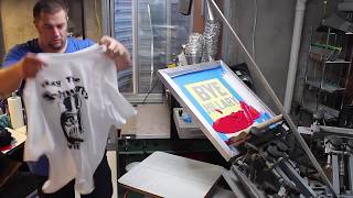 Screen Printing with a vinyl stencil