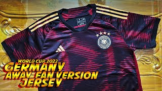 Germany Away Fan Version Jersey Review। World Cup 2022 soccerjersey worldcup footballjersey