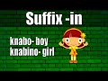 Esperanto: Suffix -in-