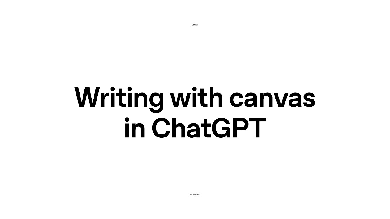 Writing with canvas in ChatGPT