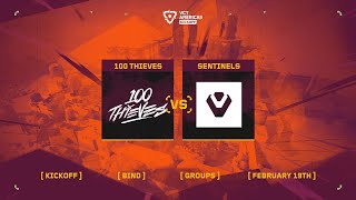 100 Thieves vs. Sentinels - VCT Americas Kickoff - Group Stage D4 - Map 2