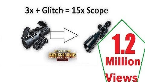 How to convert 3x Scope into 15x Scope (Trick) : PUBG MOBILE