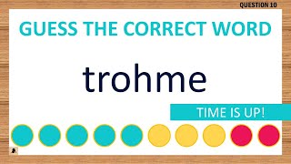 [Scrambled Word Game] Can You Unscramble These Words? 6 Letters