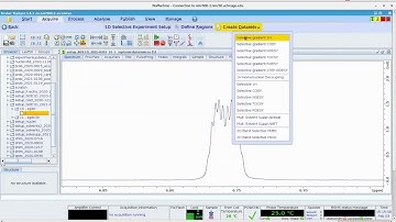How to set up 1D NOE on one peak