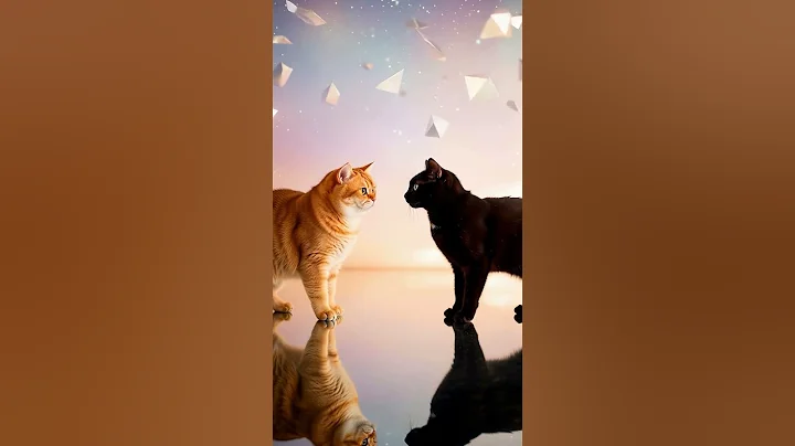 Video 11651951: british shorthair cat meets, british shorthair golden cat, british shorthair black cat