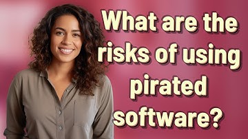 What are the risks of using pirated software?