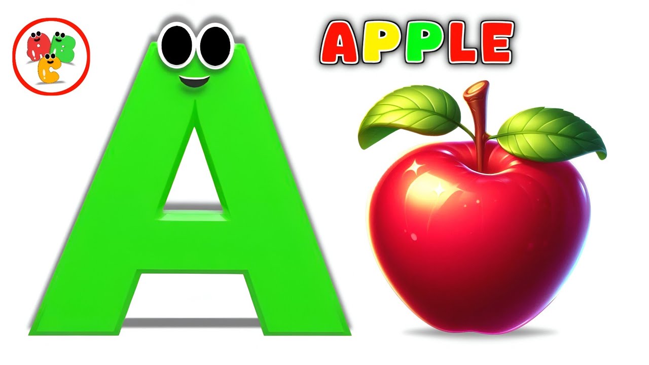 A Is for Apple 🍎 a a Apple  | ABC Alphabet Song | Phonics Nursery Rhymes | Baby Song