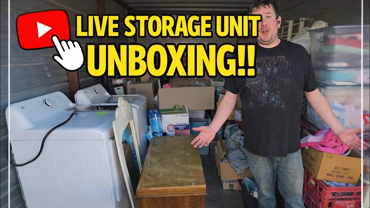 My FIRST EVER Abandoned Storage Unit Unboxing! Part 2 #mystery #live #treasure #hunting #hiddengems 