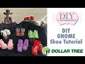 Easy DIY Gnome Shoes 💚 - Glam  up your Gnome's shoes using Dollar Tree 💚 supplies