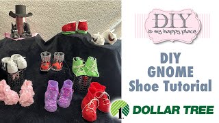 Easy DIY Gnome Shoes 💚 - Glam  up your Gnome's shoes using Dollar Tree 💚 supplies