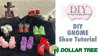 Easy DIY Gnome Shoes   Glam  up your Gnome's shoes using Dollar Tree  supplies