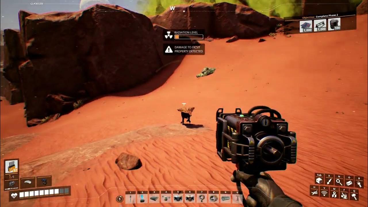 Satisfactory Rebar Gun drop reload animation YouTube