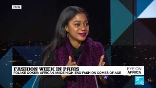 Tiffany Amber Founder/Creative Director Folake Coker Interview on France 24 in Paris