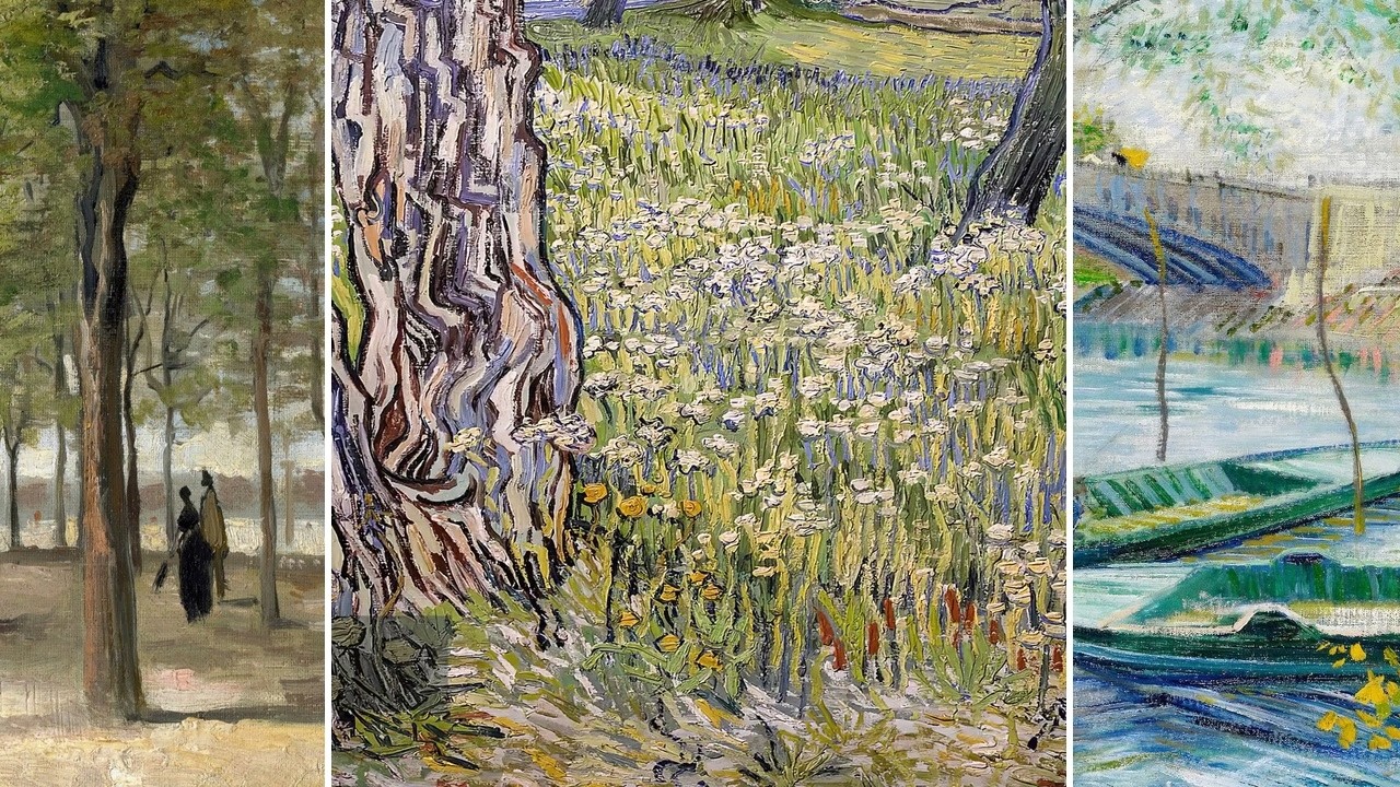 Vincent van Gogh Art TV — Silent Art Gallery · October 2 Morning | Tree Trunks in the… & others