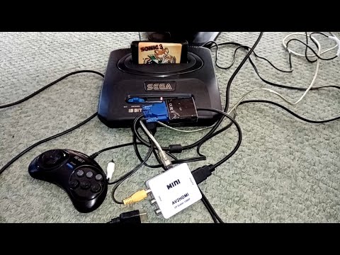 Подключение HDMI переходника к Sega новодел