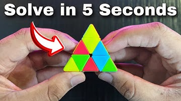 How to Solve a Pyraminx in 5 Seconds: