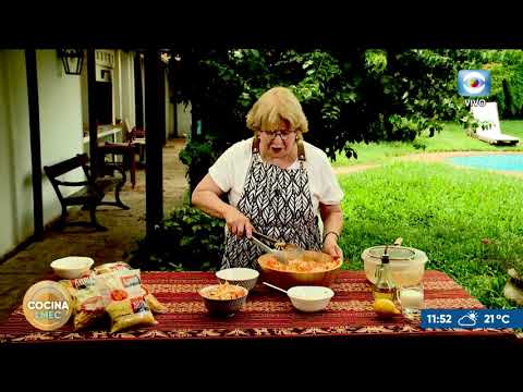 Deliciosa ensalada de pasta fría