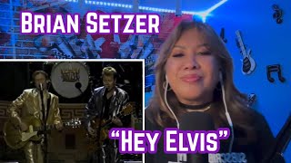 First Time Hearing Brian Setzer - Duets - Hey Elvis / Reaction