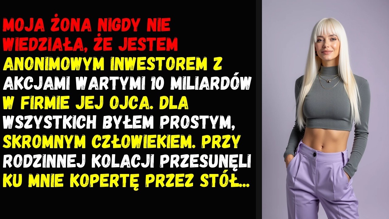 „Podpiszesz te dokumenty, weźmiesz pół miliona i znikniesz z życia mojej córki” – powiedział teść, przesuwając w moją stronę teczkę z umową unieważnienia małżeństwa. Siedzieliśmy przy stole z...