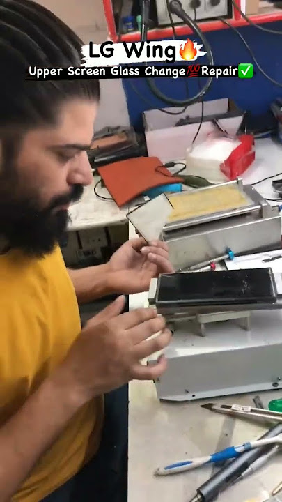 LG WING FRONT GLASS REPLACEMENT ✅ #technicalustaaj #lgwing5g #glassreplacement