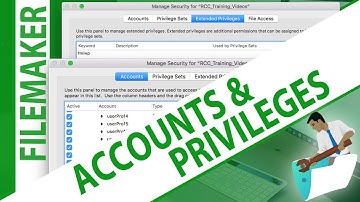 Accounts and Privileges - Try FileMaker Video Series - FMTraining.TV